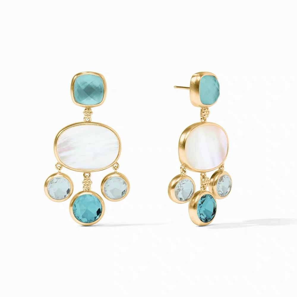 Nwot Julie Vos Kaleidoscopes Chandelier Earring 117$